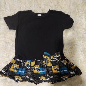 Black and Multicolor Jaguars Dress